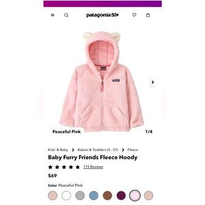 Patagonia Furry Friends Fleece Hoody 3T